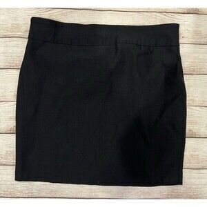 Rekucci Women’s Black Pull On Stretch Casual Mini Spandex Blend Skirt Size Large
